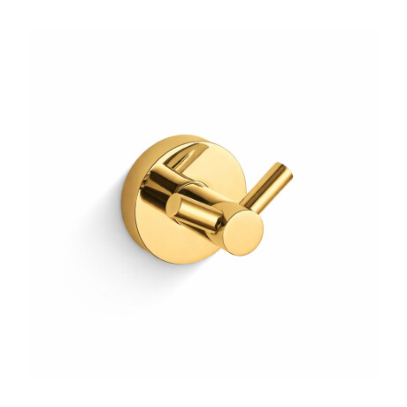 CLASSIC - Gancho duplo para toalhas / dourado brilhante #1