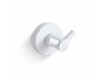 CLASSIC - Gancho duplo para toalhas / branco mate