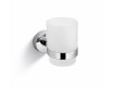 CLASSIC - Suporte com copo / cromado, vidro mate