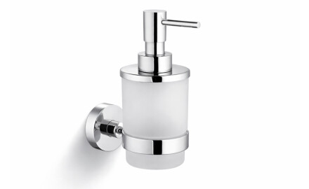CLASSIC - Dispensador de sabonete líquido / vidro mate / cromo