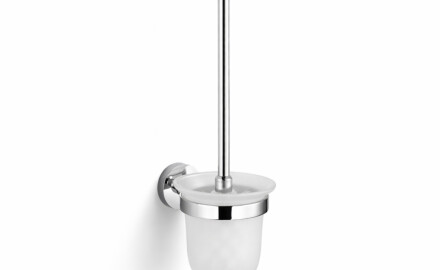 CLASSIC - Escova de sanita suspensa / vidro mate / cromado