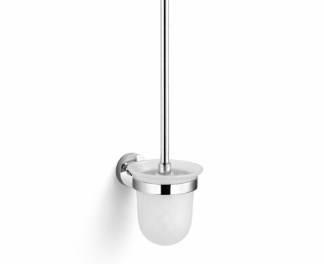 CLASSIC - Escova de sanita suspensa / vidro mate / cromado