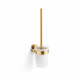 CLASSIC - Escova de sanita suspensa / recipiente em vidro mate / dourado brilhante #1