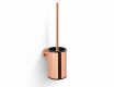 CLASSIC - Escova de sanita baixa para pendurar / recipiente metálico, cartucho em plástico / rosa dourado brilhante