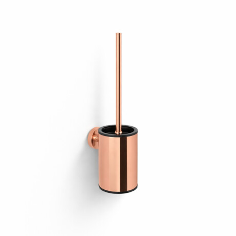 CLASSIC - Escova de sanita baixa para pendurar / recipiente metálico, cartucho em plástico / rosa dourado brilhante #1