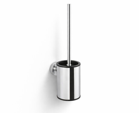CLASSIC - Escova de sanita baixa para pendurar / recipiente metálico, cartucho em plástico / cromado