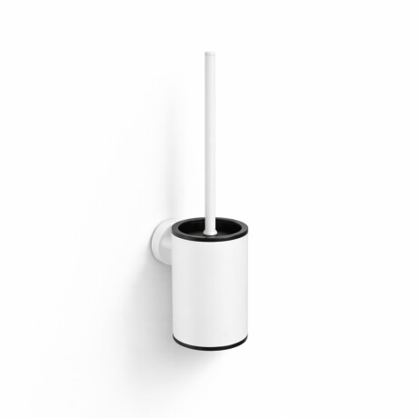 CLASSIC - Escova de sanita baixa para pendurar / recipiente metálico, cartucho em plástico / branco mate #1