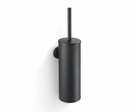 CLASSIC - Escova de sanita alta para pendurar / recipiente metálico, cartucho em plástico / preto mate