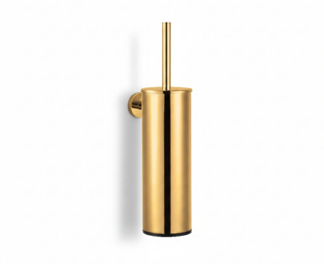 CLASSIC - Escova de sanita alta para pendurar / recipiente metálico, cartucho em plástico / dourado brilhante
