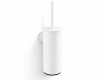 CLASSIC - Escova de sanita alta para pendurar / recipiente metálico, cartucho em plástico / branco mate