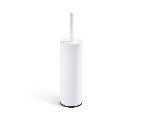 CLASSIC - Escova de sanita alta, independente / recipiente metálico, cartucho em plástico / branco mate
