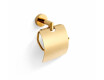 CLASSIC - Suporte para papel higiénico / com cobertura / dourado brilhante