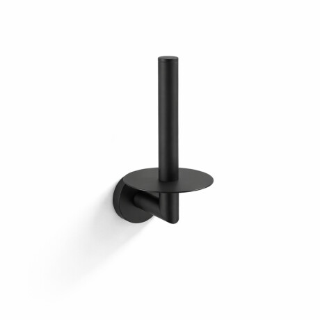 CLASSIC - Suporte com roseta para rolo de papel higiénico de reserva / preto mate #1