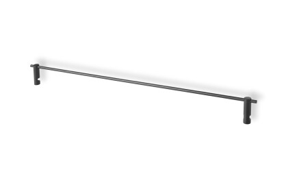 CLASSIC-Barra de suporte 50 para prateleira de vidro 07.80160 / preto mate
