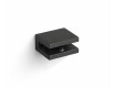 CLASSIC - Suporte/gancho para prateleiras de vidro 07.80160/50/40/30 - 2 unidades / preto mate