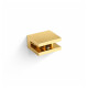 CLASSIC - Suporte/gancho para prateleiras de vidro 07.80160/50/40/30 - 2 unidades / dourado brilhante #1