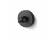 CLASSIC - Suporte com roseta para prateleiras de vidro 07.80160/50/40/30 - 2 unidades / preto mate
