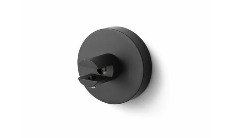 CLASSIC - Suporte com roseta para prateleiras de vidro 07.80160/50/40/30 - 2 unidades / preto mate