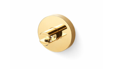 CLASSIC - Suporte com roseta para prateleiras de vidro 07.80160/50/40/30 - 2 unidades / dourado brilhante