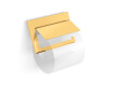 MILANO - Suporte para papel higiénico / articulado com capa / dourado brilhante