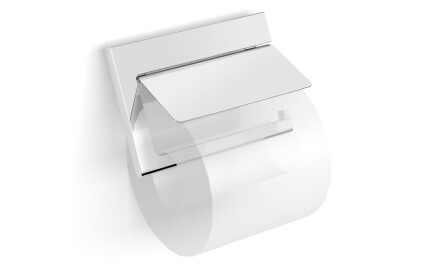 MILANO - Suporte para papel higiénico / articulado com capa / cromado