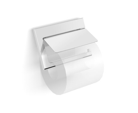 MILANO - Suporte para papel higiénico / articulado com capa / cromado