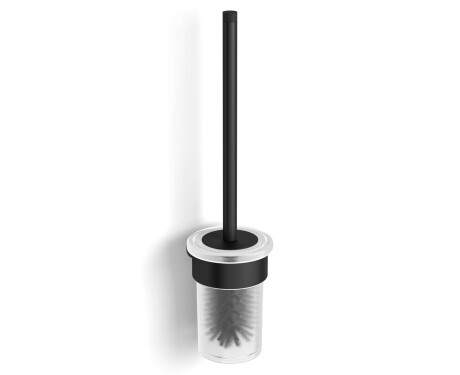 MEGAN – Escova de sanita suspensa / preto mate
