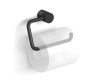 MEGAN - Suporte para papel higiénico / móvel, sem capa / preto mate