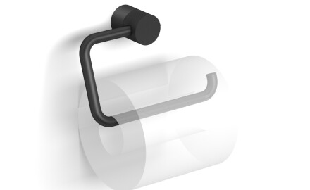 MEGAN - Suporte para papel higiénico / móvel, sem capa / preto mate