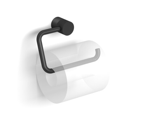 MEGAN - Suporte para papel higiénico / móvel, sem capa / preto mate