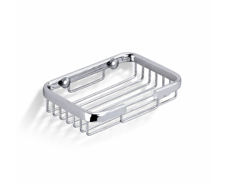 Cesto para sabonete 13x9x3 / cromado