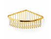 Cesto de canto 20x20x9 / dourado brilhante