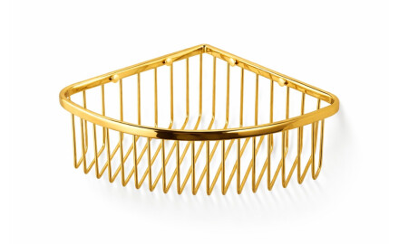 Cesto de canto 20x20x9 / dourado brilhante
