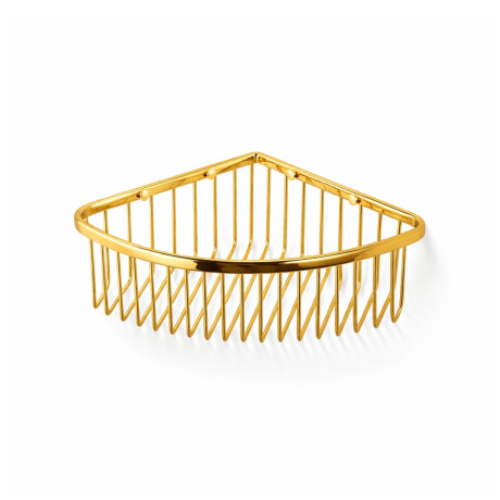 Cesto de canto 20x20x9 / dourado brilhante #1