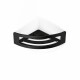 Cesto - prateleira de canto 16x16x8 / preto mate #1
