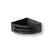 Cesto de canto 16x16x6 / preto mate / interior em plástico preto #1