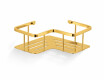 Cesto - prateleira de canto 20x20x7 / dourado brilhante