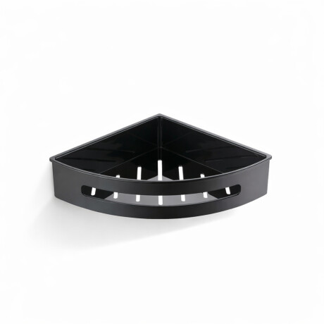 Cesto de canto 20,5 x 20,5 x 5,5 / preto mate / cesto interior em plástico preto #1