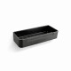 Cesto 29x12x5,5 com elástico / preto mate / interior em plástico preto #1