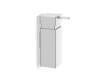 Dispensador de sabonete líquido de 0,25 L / quadrado / cromado