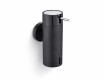 Dispensador de sabonete líquido 0,15 L / preto mate / bomba preta + aço polido