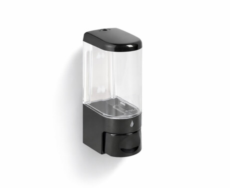Dispensador de sabonete líquido de 0,25 L / ABS preto brilhante
