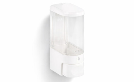 Dispensador de sabonete líquido de 0,25 L / ABS branco brilhante