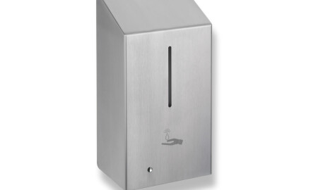 Dispensador automático sem contacto para sabonete líquido de 1,0 L, série R1 / aço inoxidável escovado