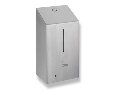 Dispensador automático sem contacto para sabonete líquido de 1,0 L, série R1 / aço inoxidável escovado