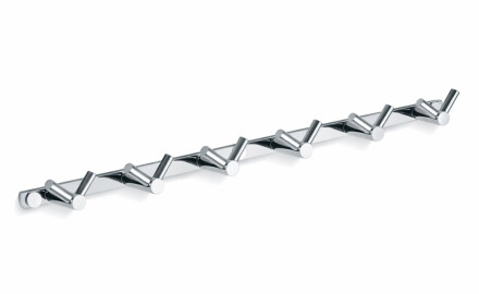 Barra - 6 ganchos duplos para toalhas / cromada