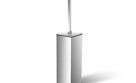 Escova de sanita independente / quadrada / cromada