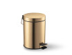 Cesto com pedal STANDARD redondo, 3 L, fecho suave / dourado brilhante