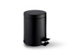 Cesto com pedal STANDARD redondo, 3 L, fecho suave / preto mate