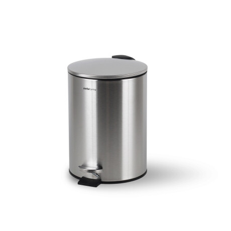 Cesto com pedal BUDGET redondo, 3 L, fecho suave / aço inoxidável acetinado #1